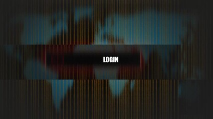 Global Network Concept with Binary Code and a Central " LOGIN" Text Box digital technology