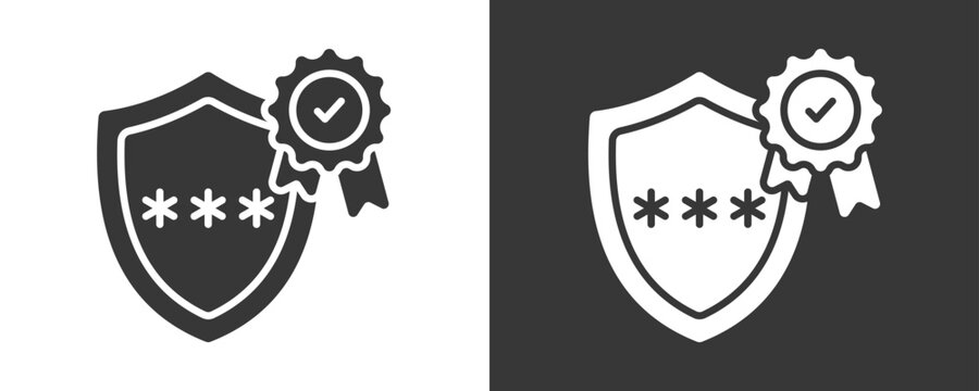 Authenticity Icon Set Vector Collection Isolated In Black And White