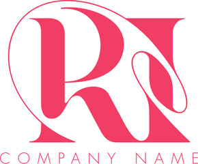 Creative Abstract Initial Letter RI Logo Design.