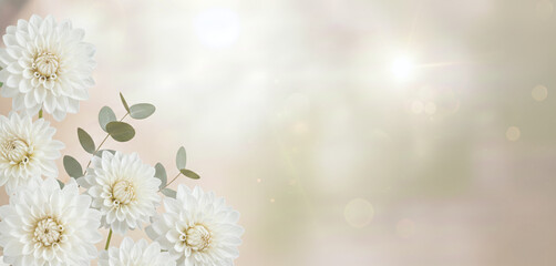 Gradient autumn frame thin border in warm terracotta tones with floating metallic leaves only, minimal but stylish