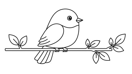 Floral Line Art Coloring Page for Relaxation