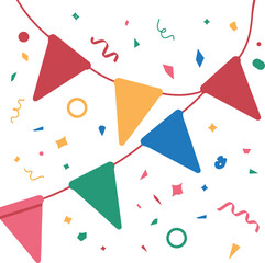 Festival Decoration Vector | Colorful Celebration Illustration