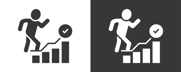 Self Actualization Icon Set Vector Collection Isolated In Black And White