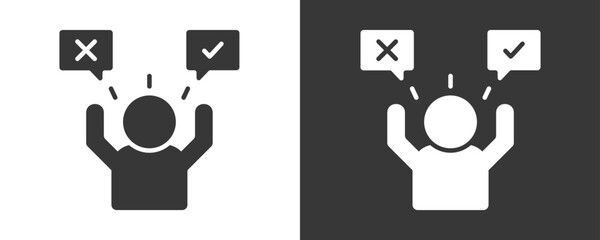 Feasibility Icon Set Vector Collection Isolated In Black And White