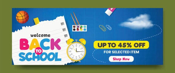 Welcome back to school sale up to 45 percent off