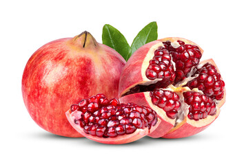 Pomegranate on transparent png