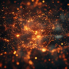 Futuristic glowing strands creating electric visual motion high resolution picture