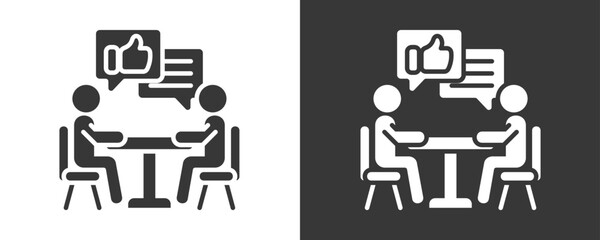 Feedback Icon Set Vector Collection Isolated In Black And White