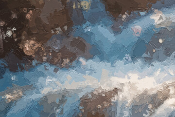 Various oil paintings, flowers, roses, peonies, chrysanthemums, waterfalls, landscapes, lotus leaves, lakes, forests, sailboats, figures, seas, seagulls