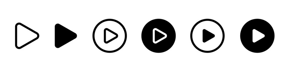 再生マークのアイコンセット