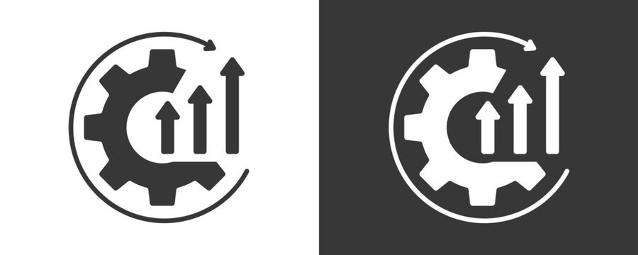 Optimization Icon Set Vector Collection Isolated In Black And White