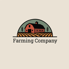 Farming company unique logo design © Jiniya