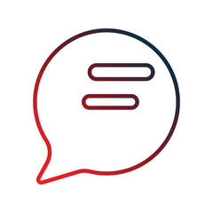 Chat  icon with white background vector stock illustration