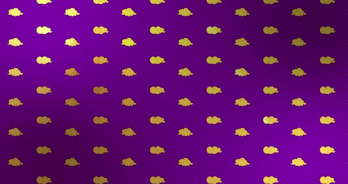 Chinese clouds vector gold good luck happy