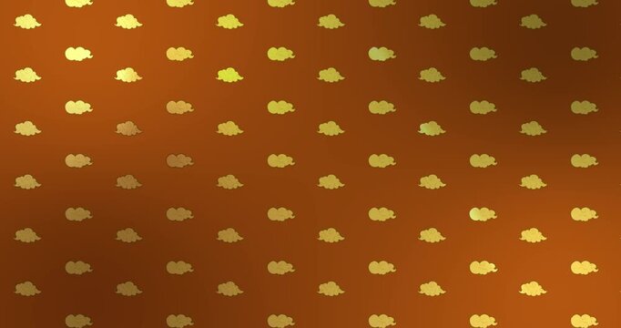 Chinese clouds vector gold good luck happy