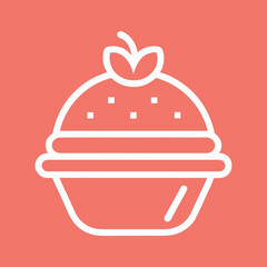 Simple food line art vector collection with clean outlines isolated on white background