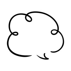 シンプルな手書き吹き出し