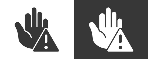 Prevention Icon Set Vector Collection Isolated In Black And White