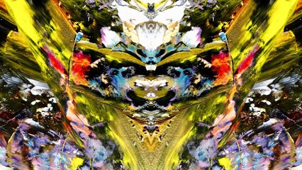 Abstract art background . Hand painting artwork on canvas .