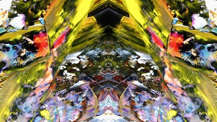 Abstract art background . Hand painting artwork on canvas .