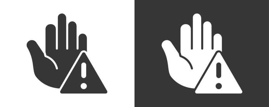 Prevention Icon Set Vector Collection Isolated In Black And White