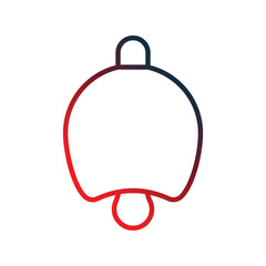 Notification  icon with white background vector stock illustration