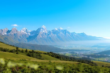 Tropical Travel & Nature Landscape Collection with Wide Copy Space