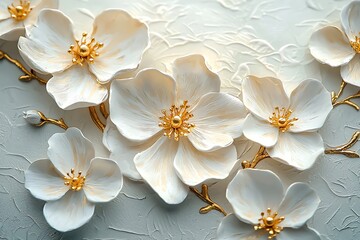 White bloom artistic relief high resolution picture