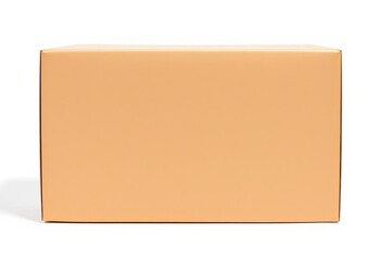 A plain brown cardboard box, square shape, isolated on pure white background, brown, element