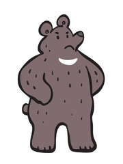 立ちはだかるクマ くま　熊
animal_bear