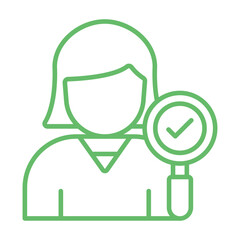 Female Auditor Icon