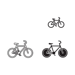 Obraz premium Collection of three hand drawn bicycle illustrations on a white background