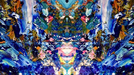 Abstract art background . Hand painting artwork on canvas .