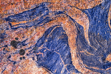 Natural pattern on a rock