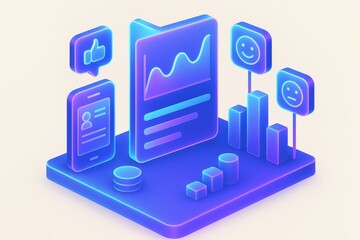 Visualizing User Engagement Metrics through Dynamic Graphs and Data Analytics in a Futuristic Design Environment Expressing Digital Synergy and Progress