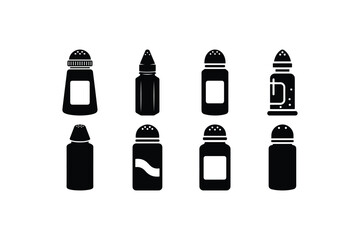 Vintage and Modern Bottle Shape Silhouette Set