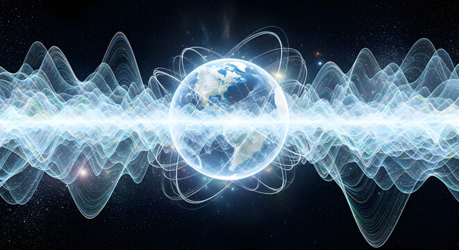 &ldquo;Holographic Earth Ascension&rdquo;. Perfect for: Consciousness art, lightworker visuals
