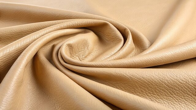 Subtle beige leather texture showcases elegance and versatility for various design applications