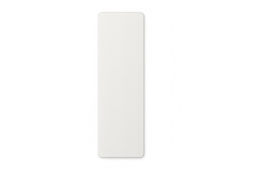 Fitness yoga mat lying unrolled. White exercise mat for workout, pilates, and stretching on transparent background