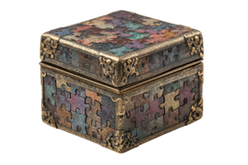 Treat Dispensing Puzzle Box for Pets isolated on transparent background