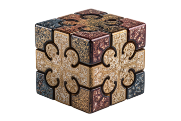 Small and Large Pet Puzzle Box isolated on transparent background