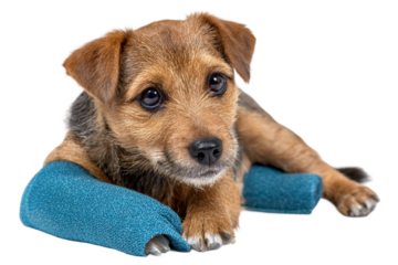 Pet Recovery Sleeve for Comfort and Safety isolated on transparent background