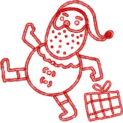 Merry, Whimsical Winter, Clipart Bundle, Festive Hand Drawn, Christmas Doodles ,PNG, Snow Clipart