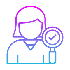 Female Auditor Icon