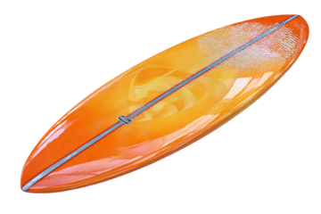 Fun Water Sports Pet Surfboard isolated on transparent background