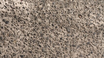 Exposed Aggregate Concrete Texture with Pebbles and Rough Surface Detail