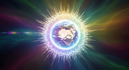 Planetary Ascension Light. Perfect for: Spiritual awakening visuals, meditation backgrounds