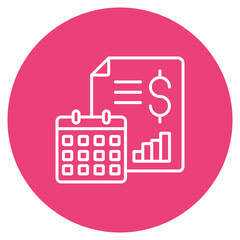 Yearly Report Icon