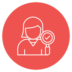 Female Auditor Icon