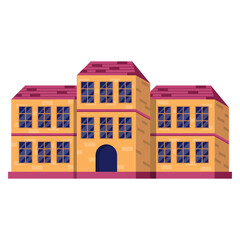 School Building Illustration